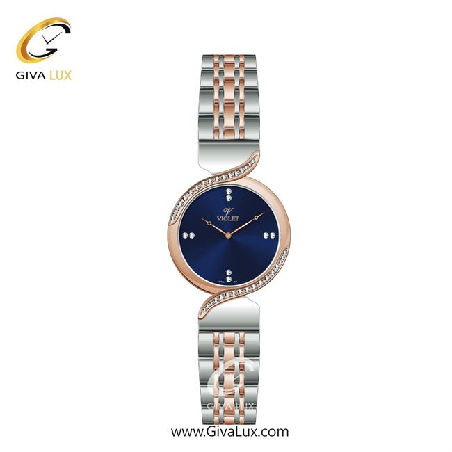 ساعت مچی اورجینال زنانه ویولت VIOLET نقره ای-رزگلد | رزگلد-نقره ای| سرمه ای| کد رفرنس 0586/2